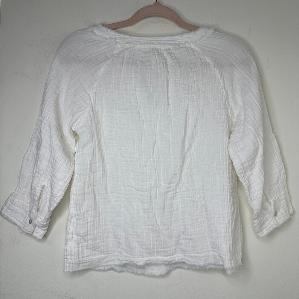 Natural Life Robyn Cotton Gauze V-neck Boho Cottagecore Top - XS - Picture 5 of 5